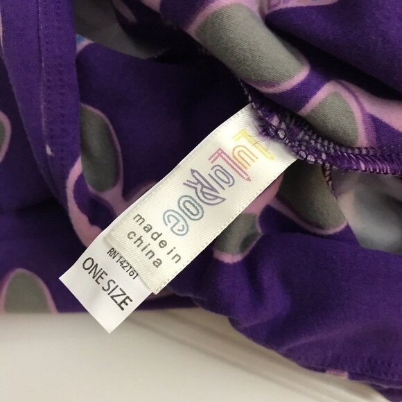 NWT LulaRoe OS Leggings Purple Pink Sunglasses Pattern One Size New LLR HTF Rare - Picture 4 of 4